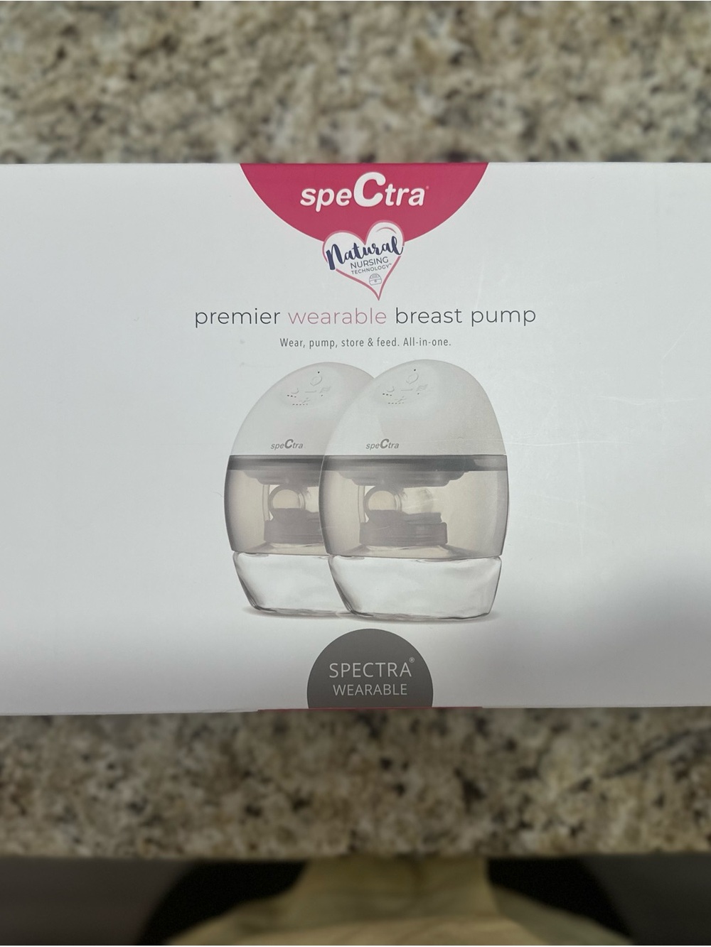 Spectra Premier Wearable Breast Pump - White